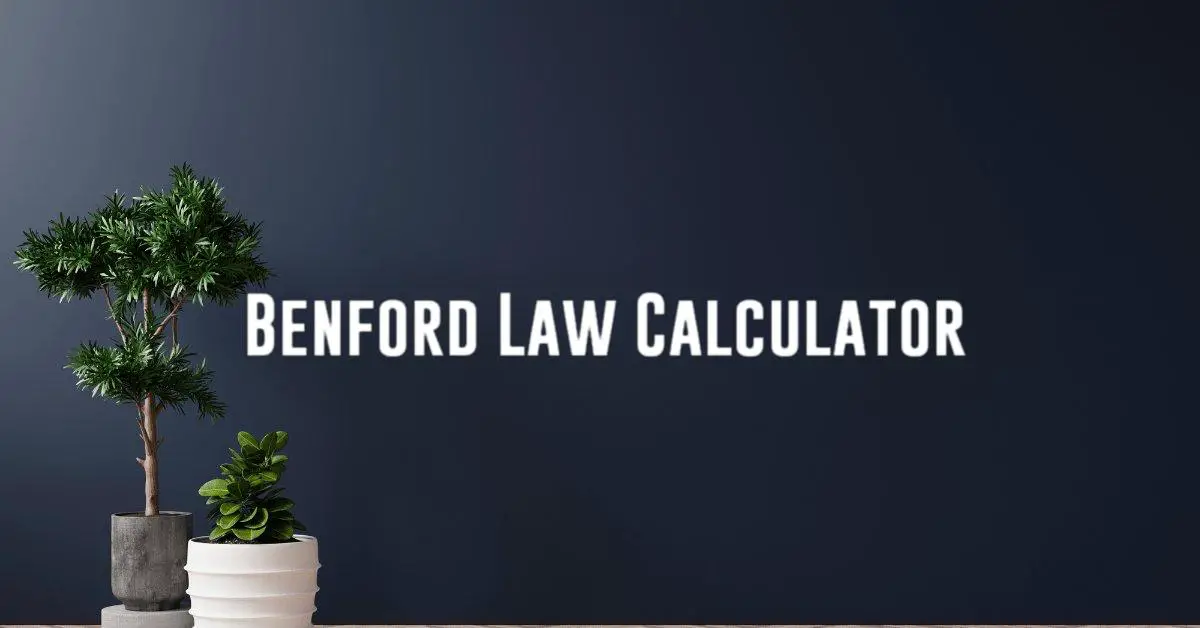 Benford Law Calculator - Calculatorey